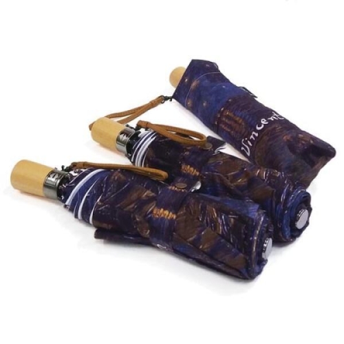 아트박스 헬로우레인캣츠 명화 우블리-고흐 론강의 별밤 우산양산겸용 3단자동우산