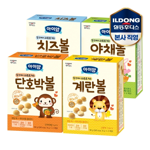  아이얌 볼과자 60g 4종세트 [1세트]