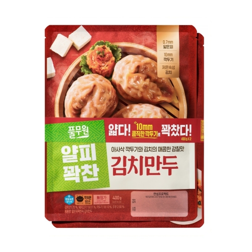 풀무원  얄피꽉찬 김치만두 800g