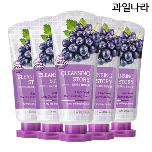 과일나라 세안이야기 포도씨 딥 클렌징 폼 120g