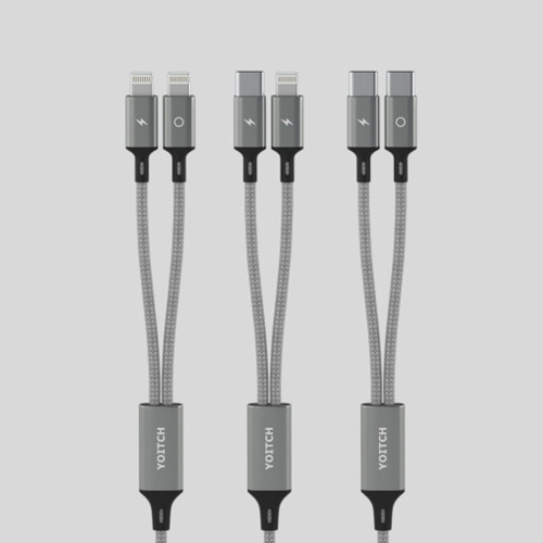 요이치  마운틴 로그 2in1 충전케이블(8핀,C타입)
