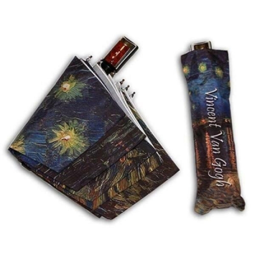 아트박스 헬로우레인캣츠 고흐_론강의 별밤 3단완전자동 우산