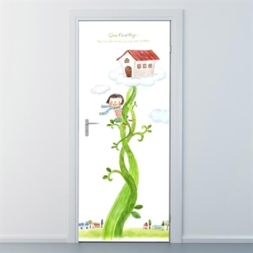 디버거 바보사랑 아트박스 ncbr129-잭과 콩나무-현관문시트지