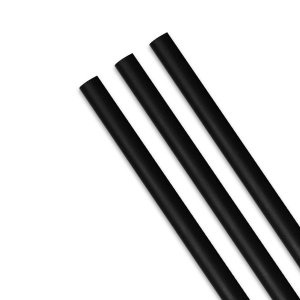 해피팩  일회용 일자 빨대 블랙 0.5cm