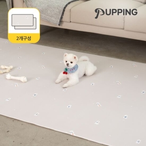 알집매트 퍼핑 펫매트 러그타입 M 견종디자인 200x140