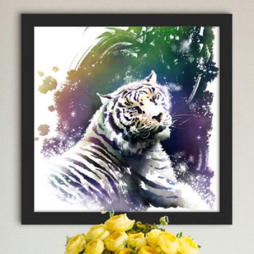 꾸밈  아트박스 iw808-호랑이와백호_인테리어액자