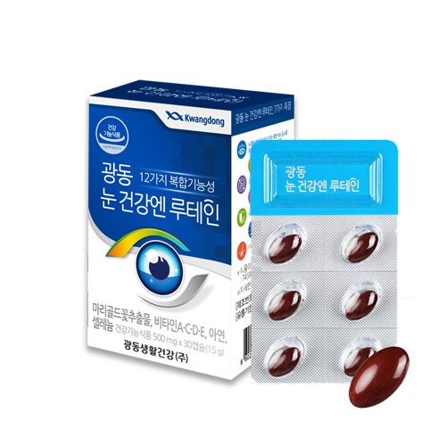 광동생활건강 눈건강엔 루테인 500mg 30캡슐
