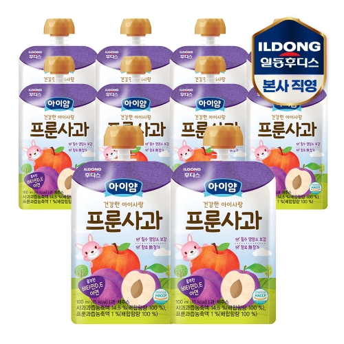 아이얌 건강한 아기사랑 주스 프룬사과 100ml