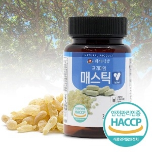 백세식품 매스틱정 프리미엄 600mg 60정