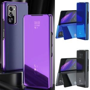 삼성전자 갤럭시 z폴드2 z폴드3 클리어뷰 스탠딩 미러 케이스