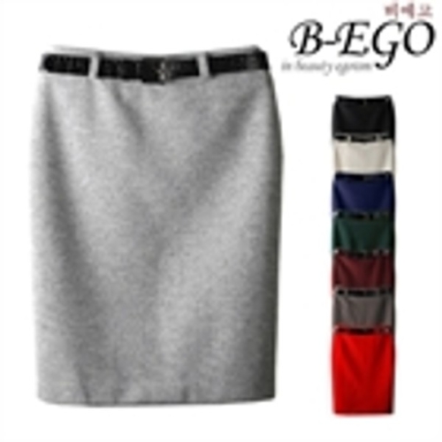 비에고 여성 캐시미어 모직 H라인 스커트_1211BG