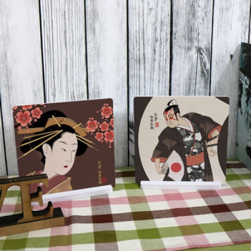 아트박스  꾸밈 tk753-스탠드액자2P_게이샤와사무라이