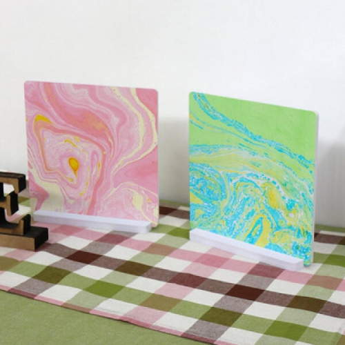 아트박스  꾸밈 ic820-스탠드액자2P_마블링패턴12