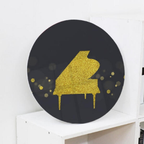 아트박스  꾸밈 cs915-원형아크릴액자_황금악기