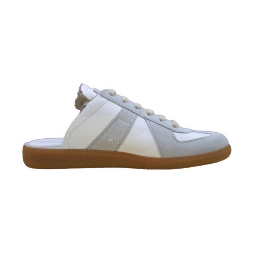 메종마르지엘라 대전비노    레플리카 컷아웃 화이트레더 뮬 S58WS0107