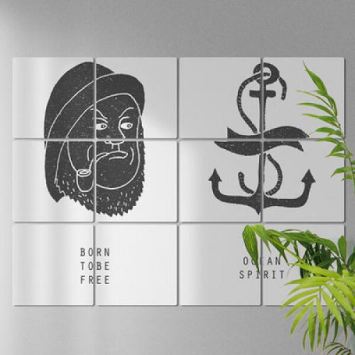 아트박스  꾸밈 pa986-멀티액자_선장과닻