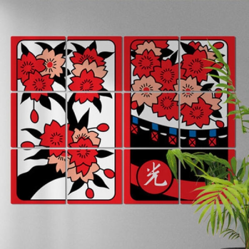 아트박스  꾸밈 pk402-멀티액자_화투3월2