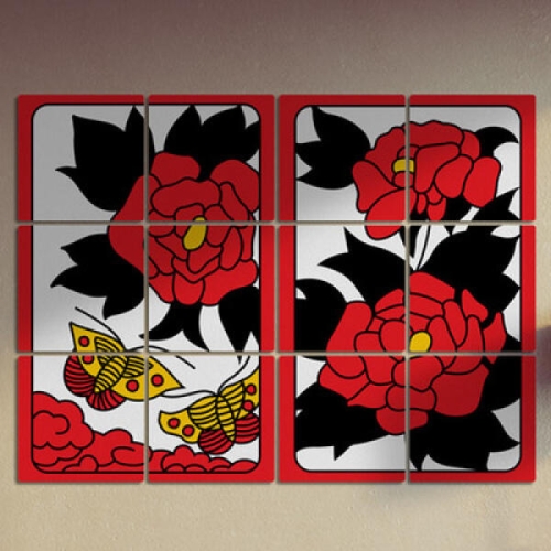 아트박스  꾸밈 pk408-멀티액자_화투6월2