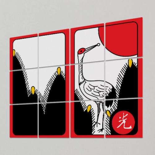 아트박스  꾸밈 pk398-멀티액자_화투1월2