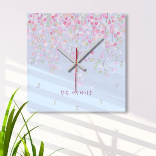 꾸밈  행복가득하기를_인테리어벽시계_벽시계