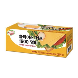 서울우유  체다 슬라이스 치즈 멀티2 100매 1.8kg