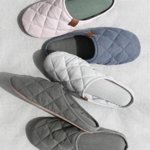 보웰  (여성용)빈티지 코튼 누빔 슬리퍼