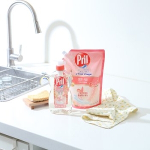 프릴 맑은식초 주방세제 산뜻한 자몽 700ml + 리필 1L