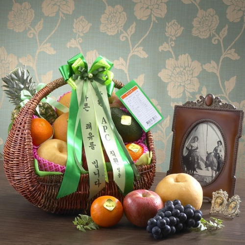 산지애  행복가득 과일 바구니세트