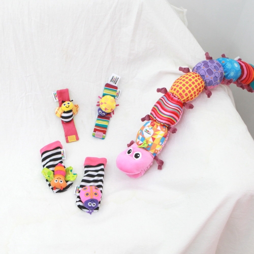 라마즈 뮤지컬자극애벌레인형 + 손발목 딸랑이세트 (27726)