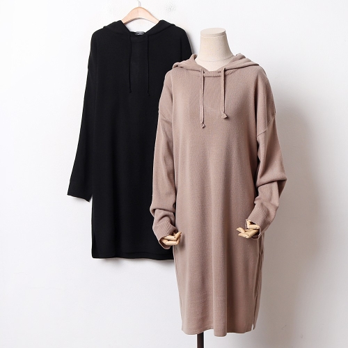 강물처럼 빅사이즈 101 끈후드긴팔루즈원피스 DAPB761  6493994