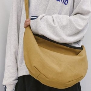 아메카지 코튼 크로스백 우수한 수납공간 데일리 가방 5682376