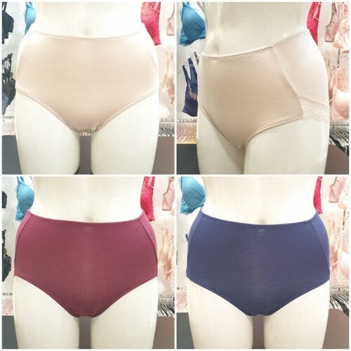 비비안 PT7550  화려한 꽃프린트 순면 배위로 올라오는 부인용 여성 팬티 택1