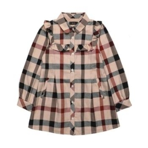 닥스키즈 2020 겨울 하우스체크 롱 셔츠 DQW10XB50M BG