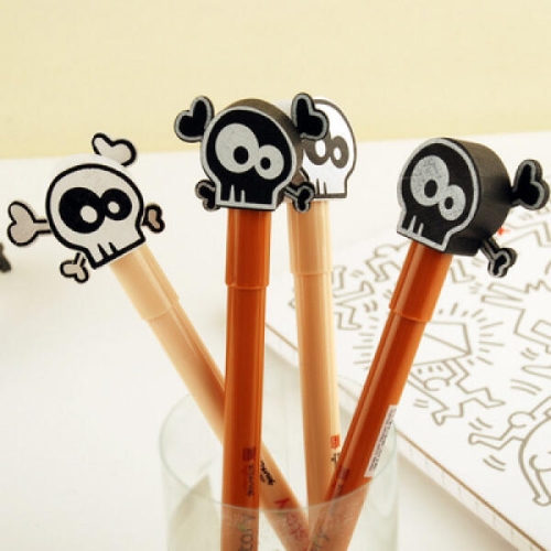 틱톡  해골 나무볼펜-대하