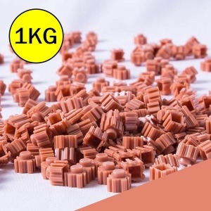 1KG  14.디폼블럭 연갈색 약5600개  8mm