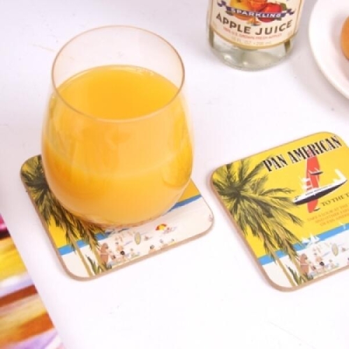 하우스케어 코르크 컵받침 Pan Aerican (4P)