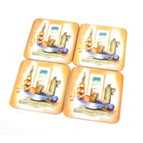 하우스케어 코르크 컵받침 키친테이블 (4P)