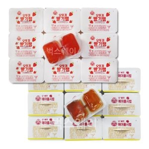 오뚜기 딸기잼 디스펜팩 20개+메이플시럽 20개