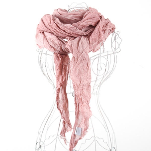 더로라 단색 면 스카프-빈티지 피그먼트_S6069