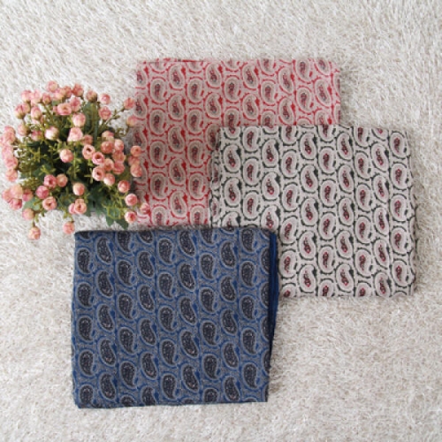 더로라 프린트 스카프 보물섬 아메바 페이즐리_S7259