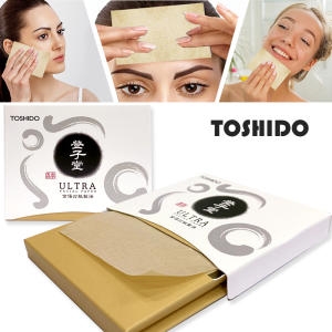 토시도 천연 마 기름종이 슬라이딩 피지제거지 골드100매