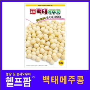 헬프팜 백태 메주콩 50g 종자 씨앗 아시아종묘