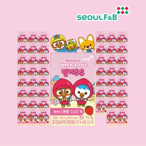 서울에프엔비  뽀로로가 좋아하는 딸기우유 140ml