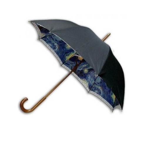아트박스 헬로우레인캣츠 고흐_별이 빛나는 밤1 W  이중 자동우산