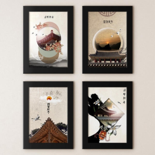 꾸밈  아트박스 iy626-근하신년_액자세트