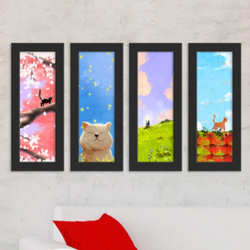 꾸밈  iy612-자연과고양이_액자세트