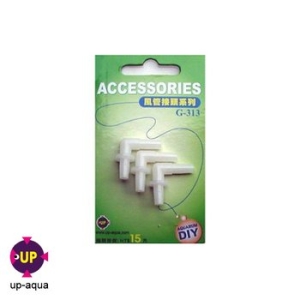 배송  일급수  UP ㄱ자형 에어호스 연결관 G-313-3 /수족관용품 어항 열대어 에어 산소 조절 분배기