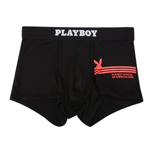 플레이보이 레이온 남성 래빗스트라이프 드로즈 블랙 1매 2106-BK