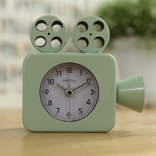 빈티지 소품 개성있는 무비스타 알람 탁상시계 블랙