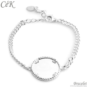 클루아조네코리아 키즈 은팔찌 스터링 실버 각인 CeK 8162KB